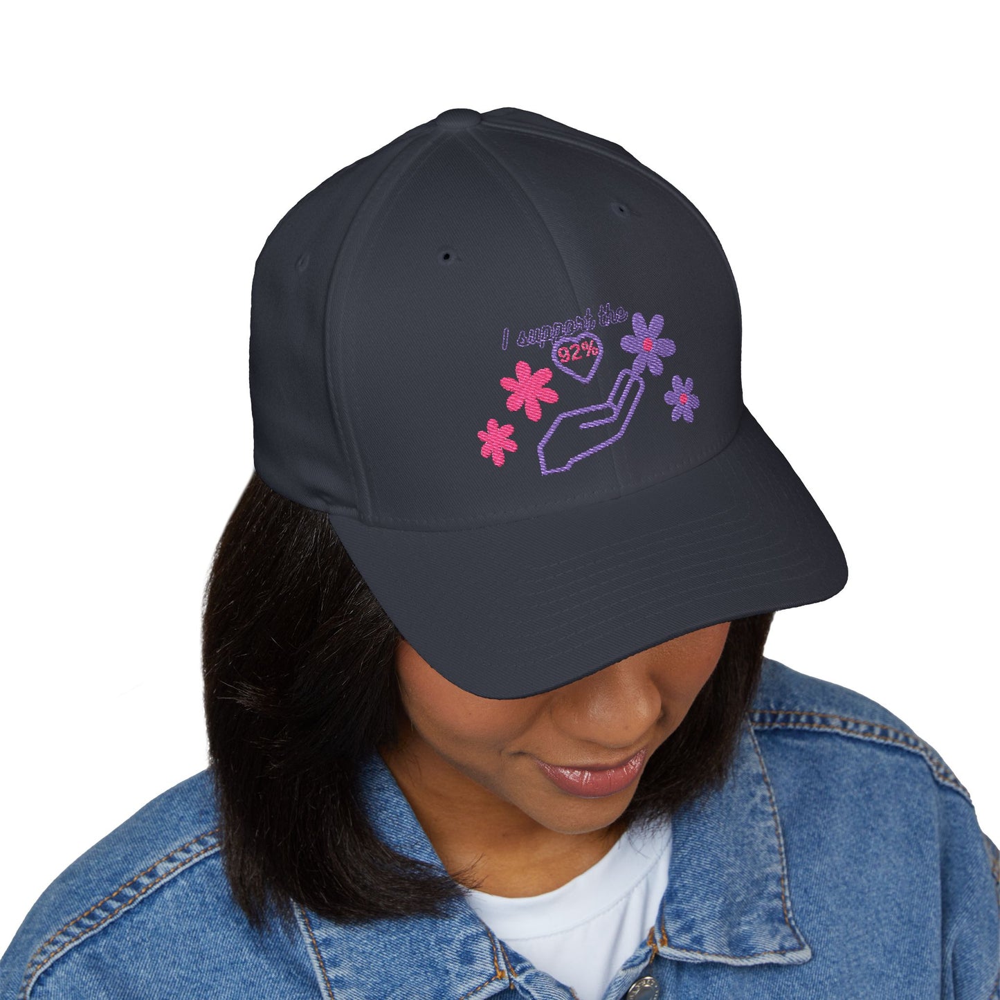 Embroidered Support Cap