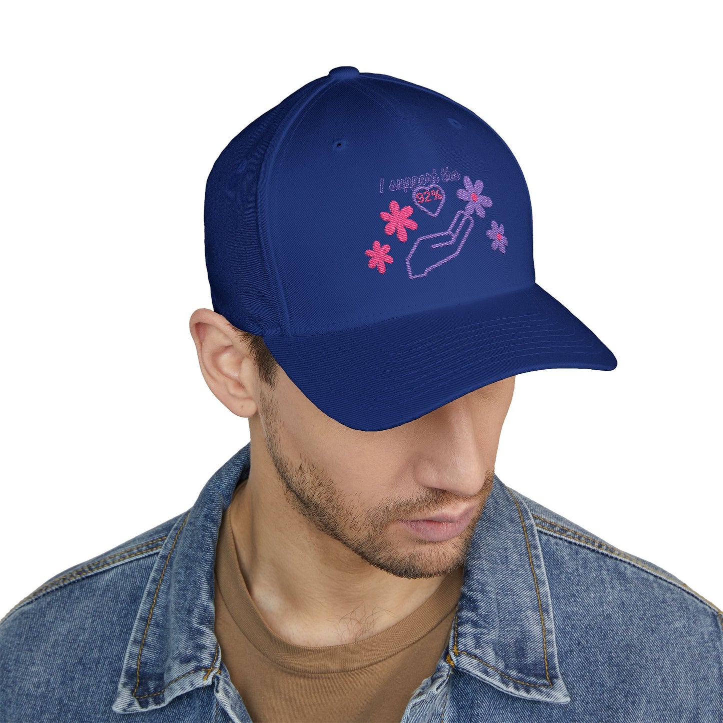 Embroidered Support Cap