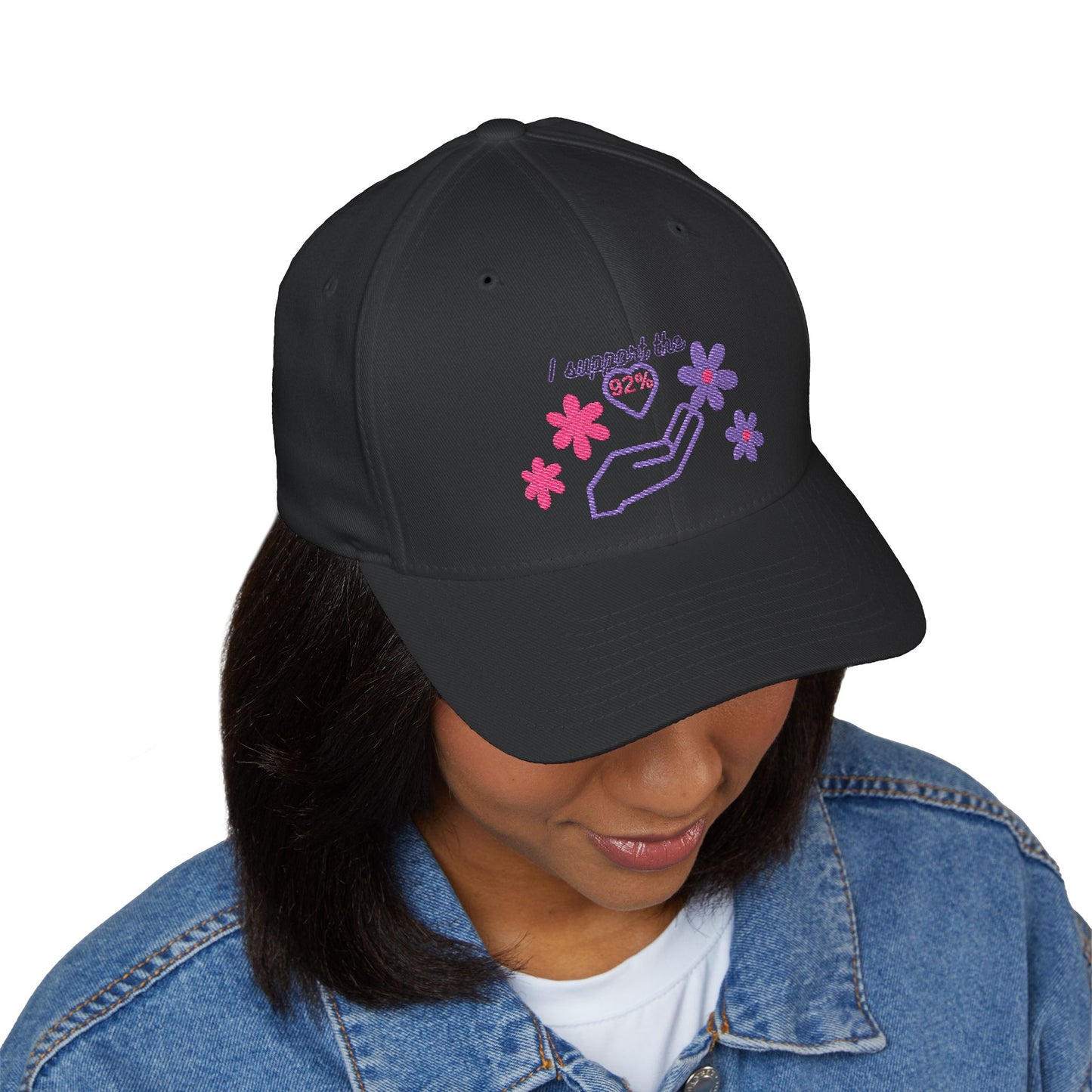 Embroidered Support Cap