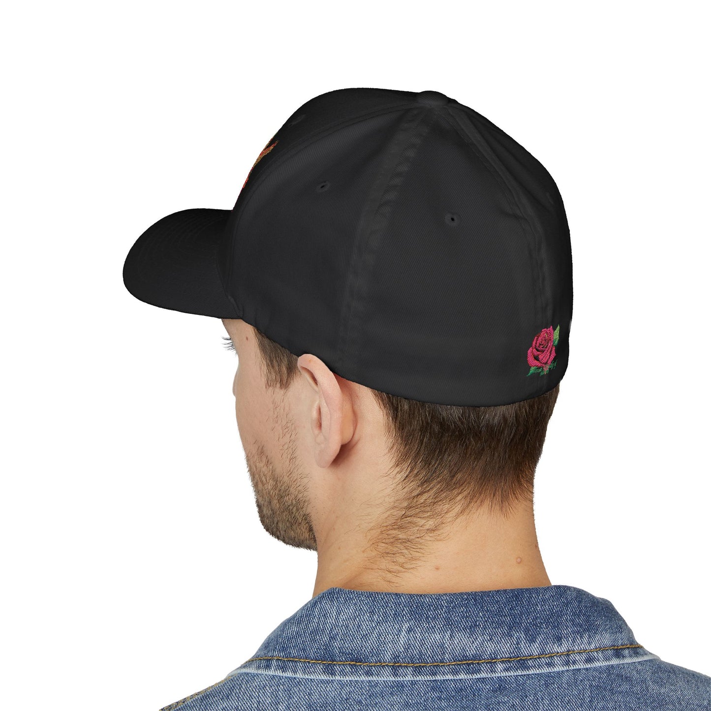 Embroidered Floral Cap, Stylish Closed-Back Hat - Think Kindly of Others/Live Your Life!