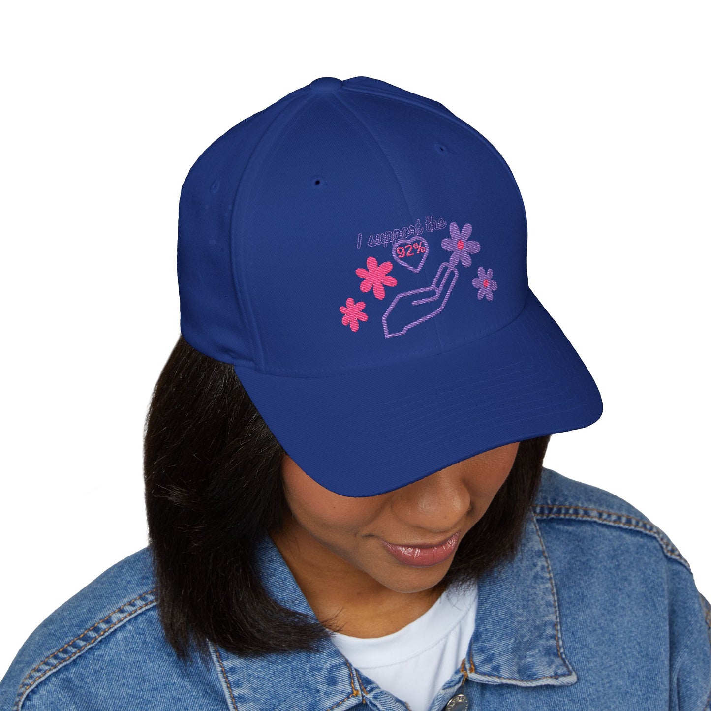 Embroidered Support Cap