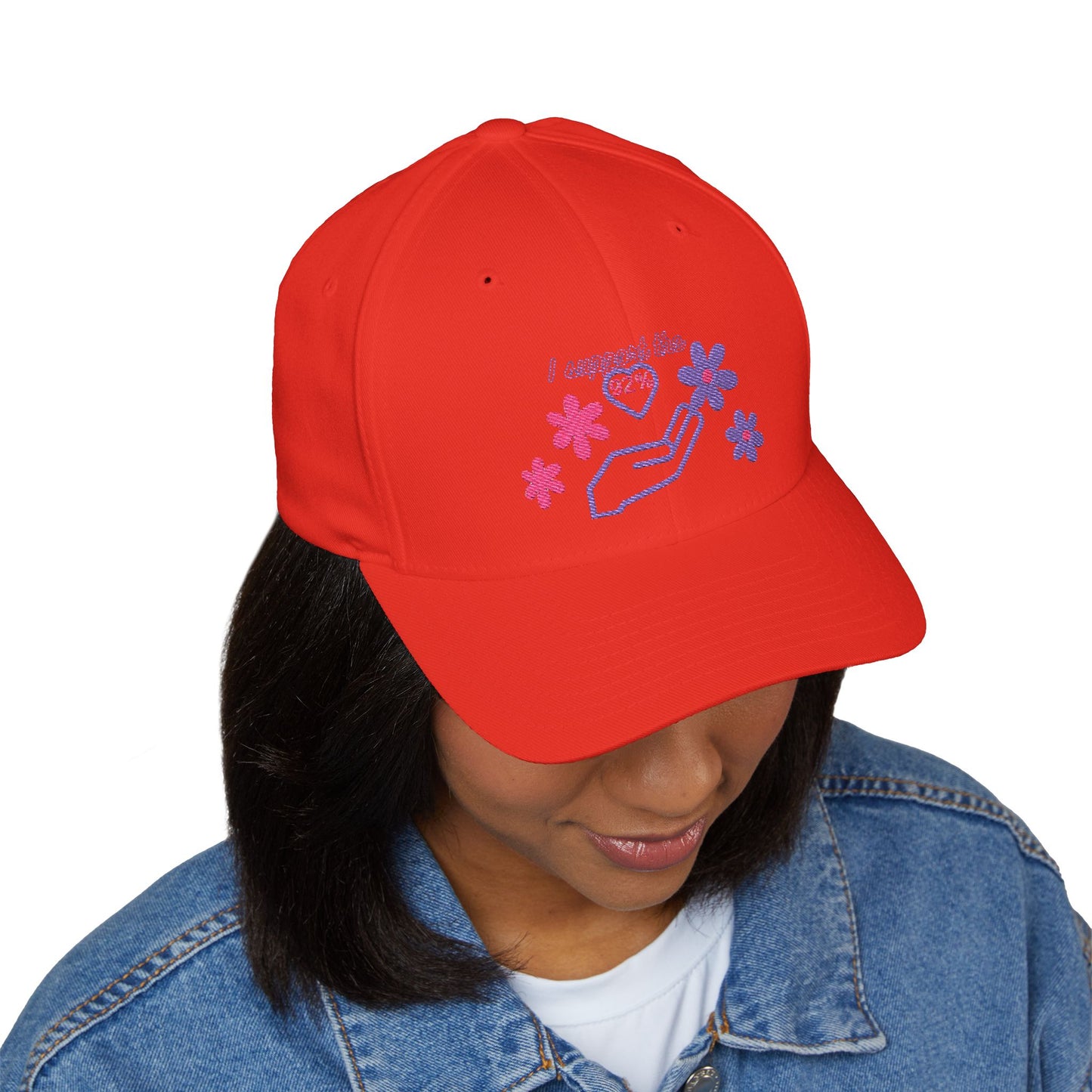 Embroidered Support Cap