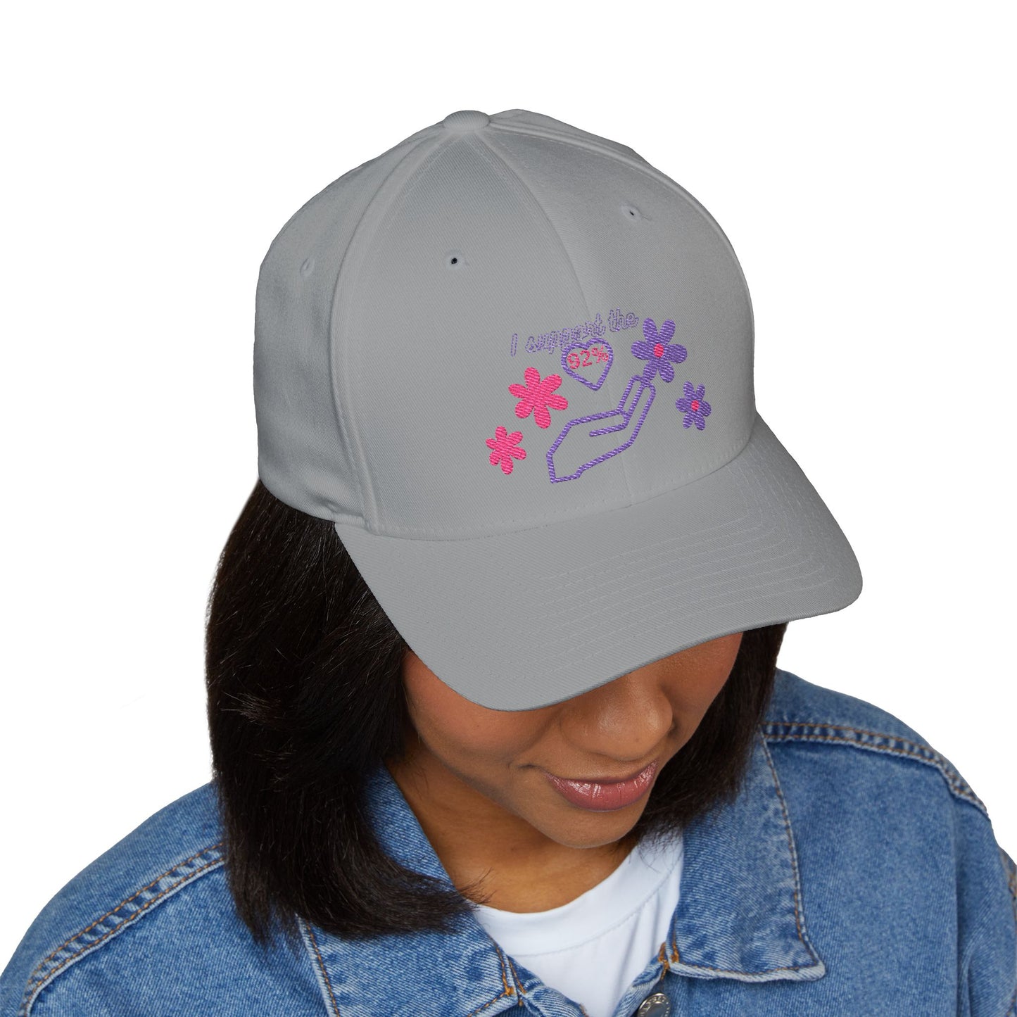 Embroidered Support Cap