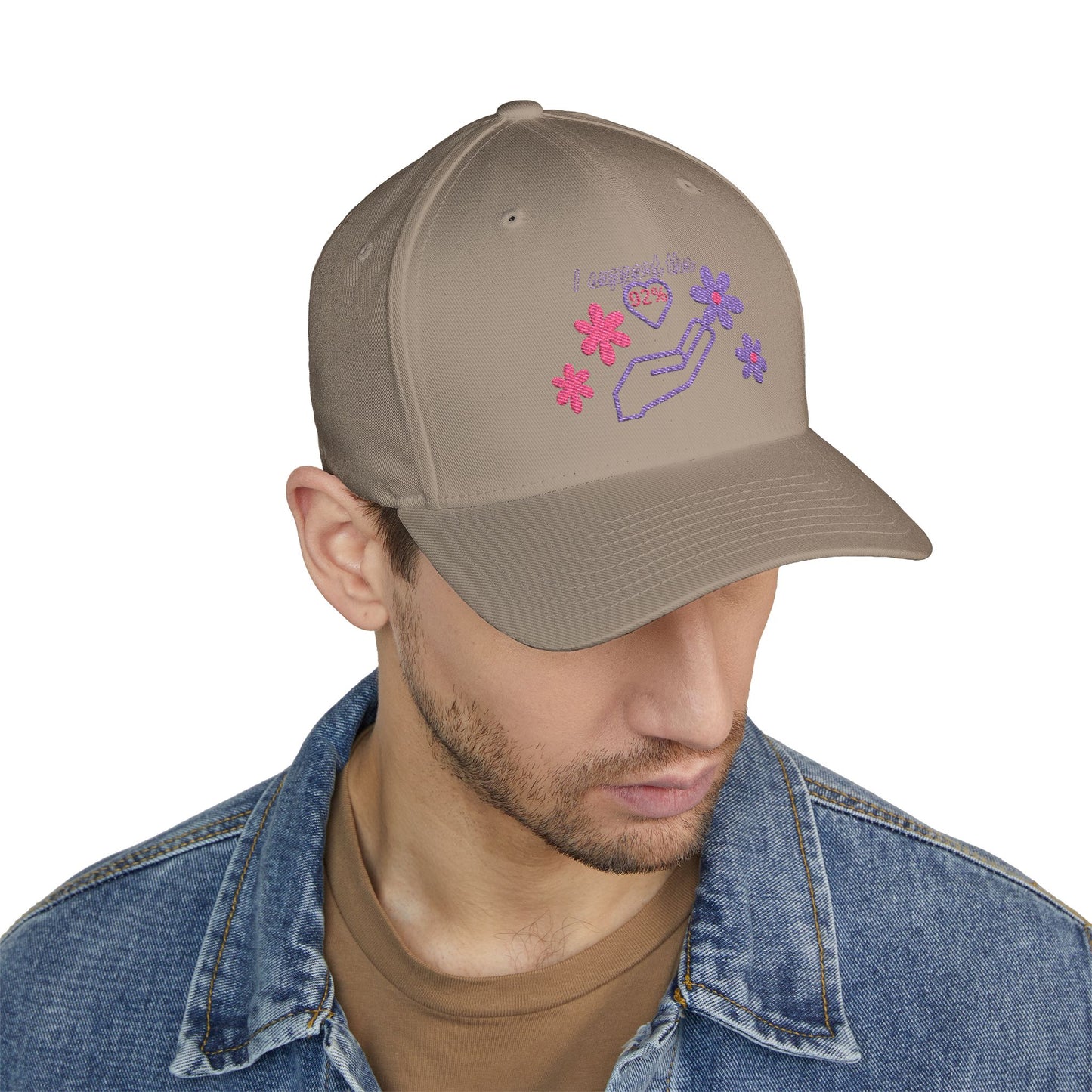 Embroidered Support Cap
