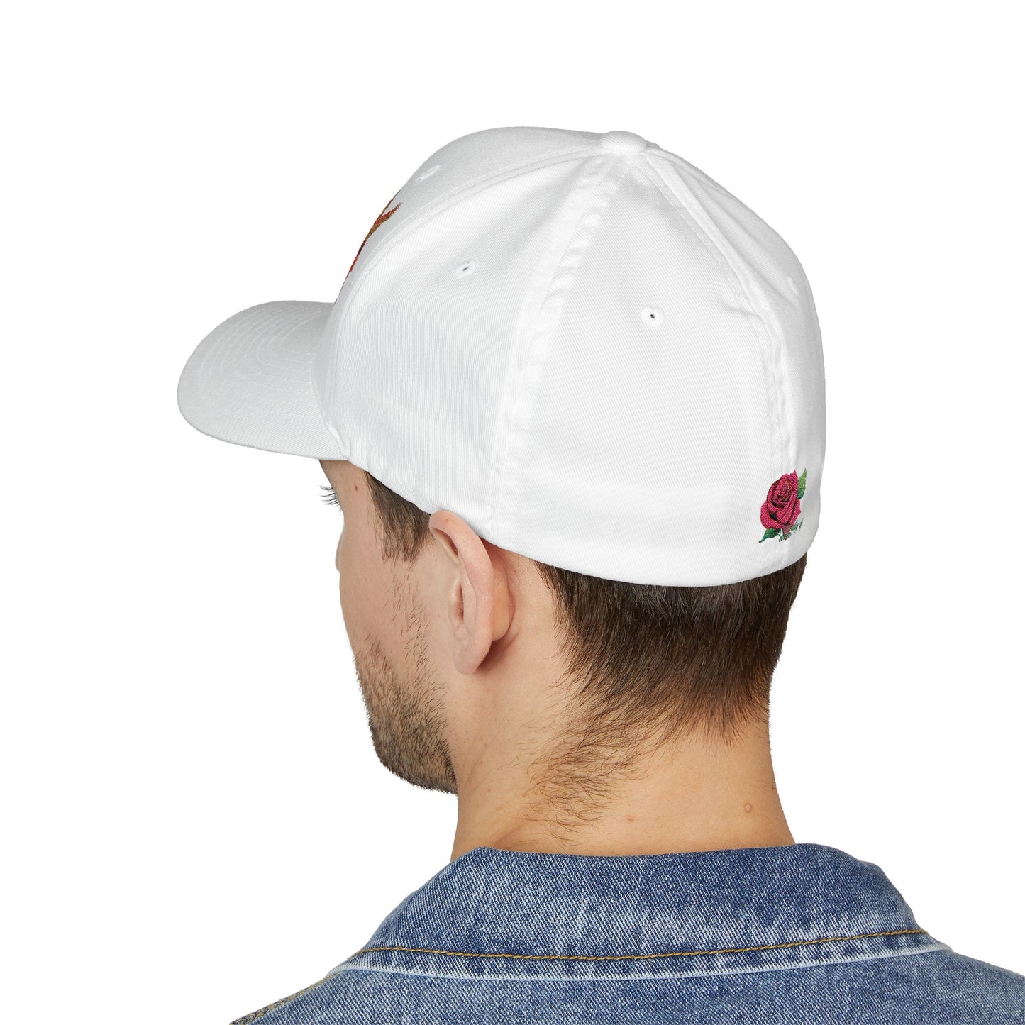 Embroidered Floral Cap, Stylish Closed-Back Hat - Think Kindly of Others/Live Your Life!