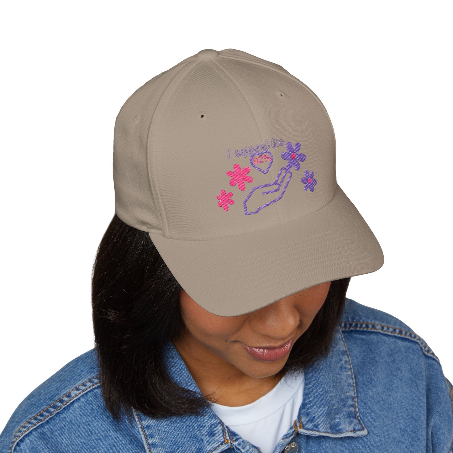 Embroidered Support Cap