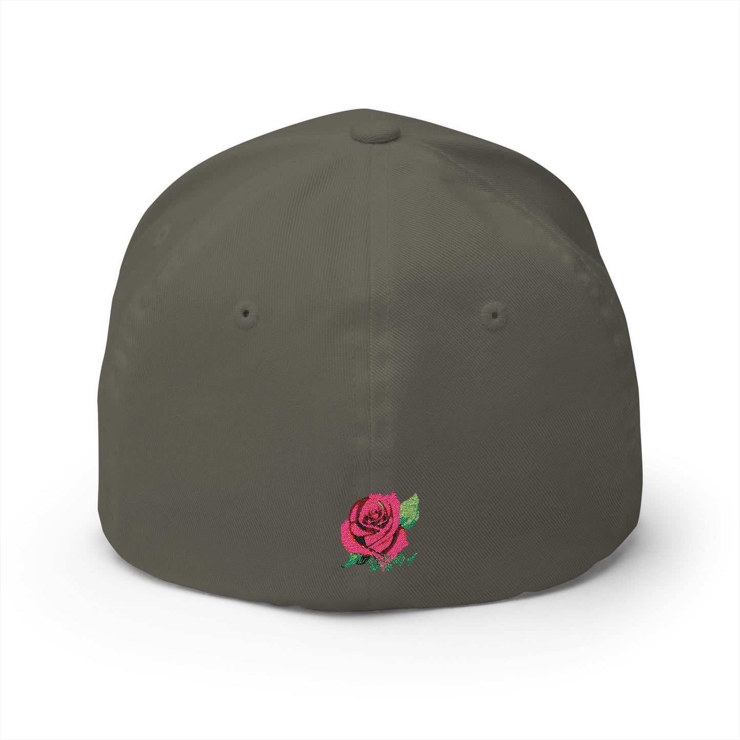 Embroidered Floral Cap, Stylish Closed-Back Hat - Think Kindly of Others/Live Your Life!