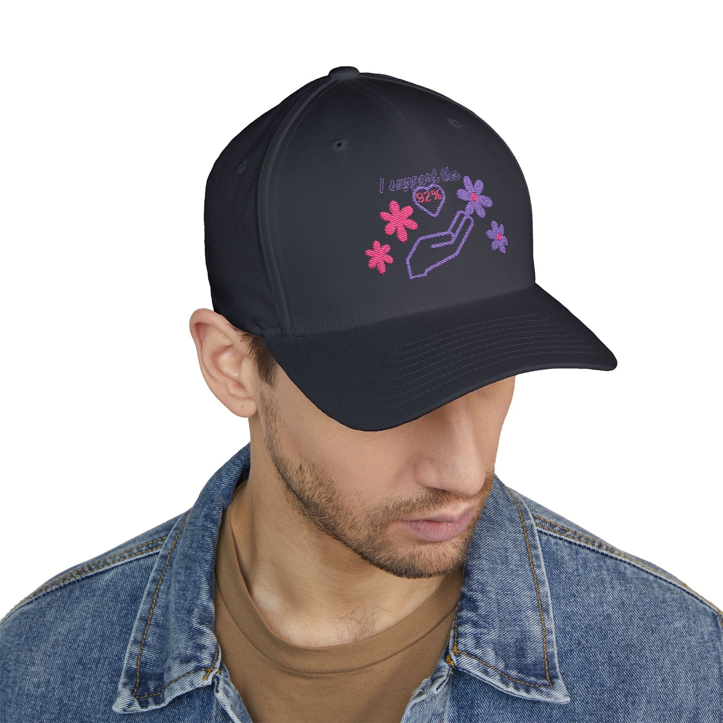 Embroidered Support Cap