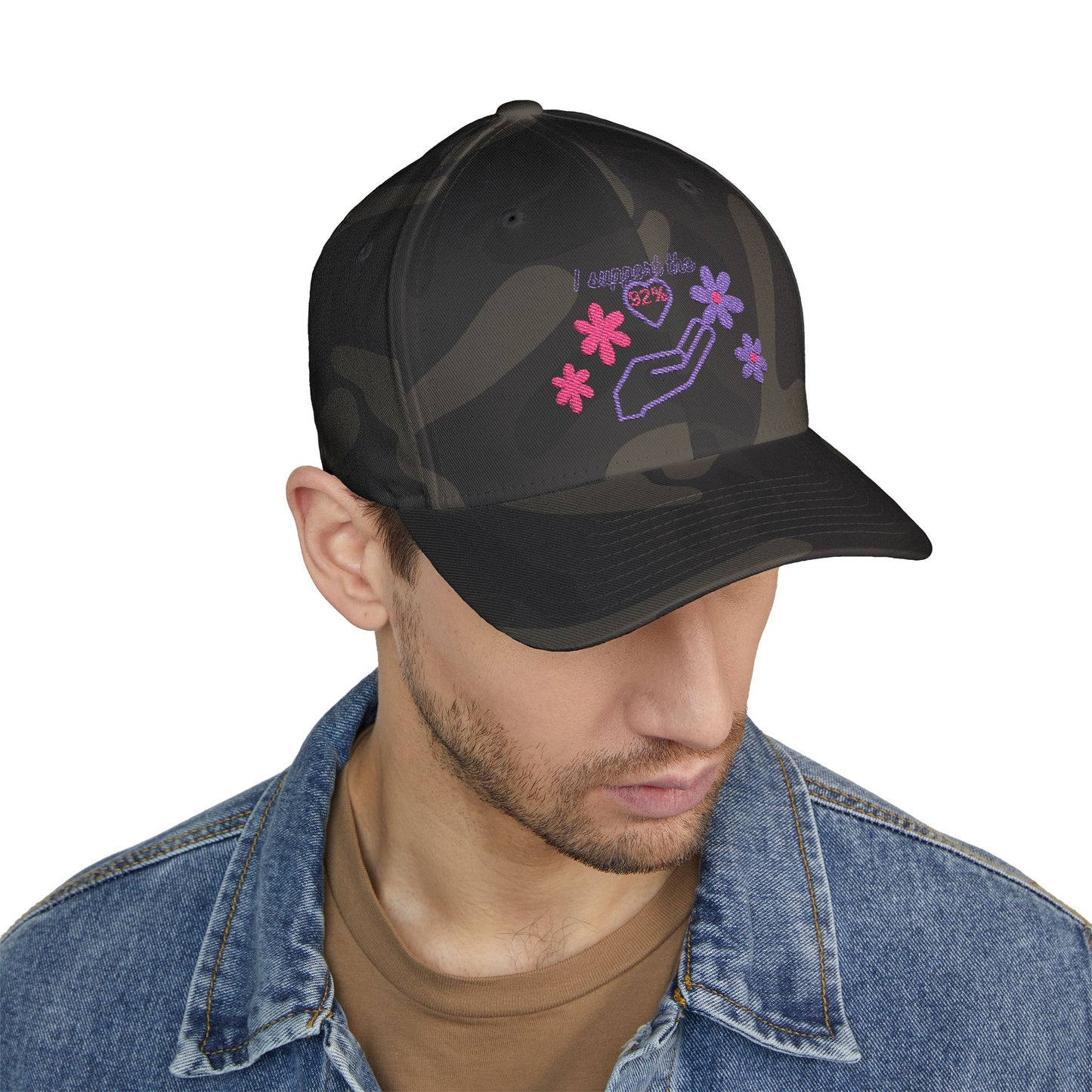 Embroidered Support Cap