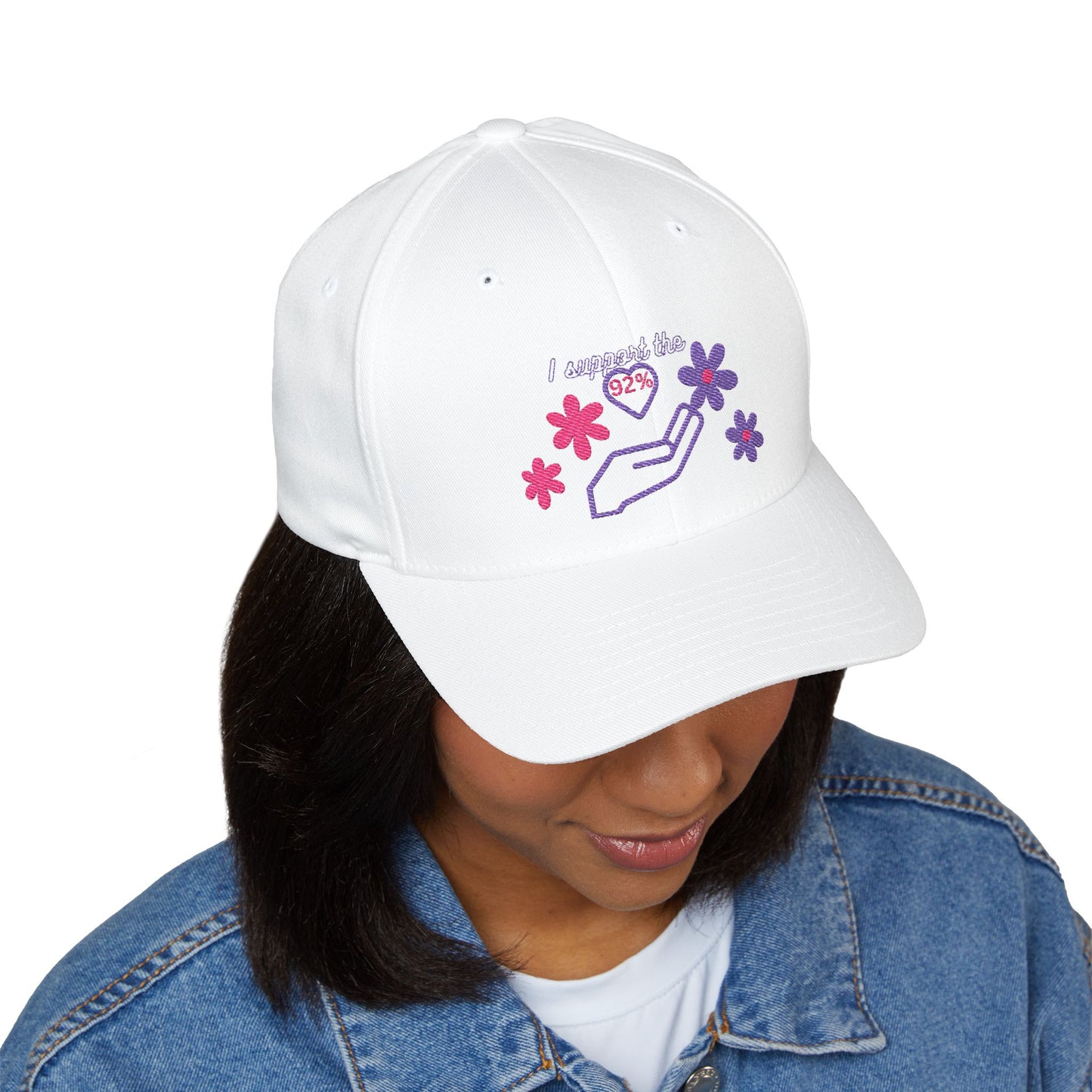 Embroidered Support Cap