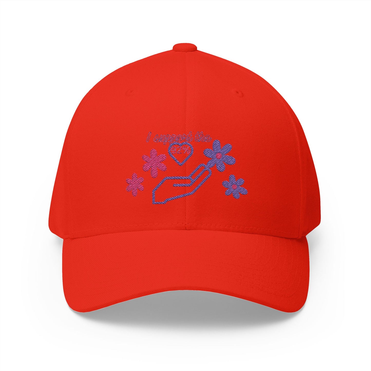 Embroidered Support Cap