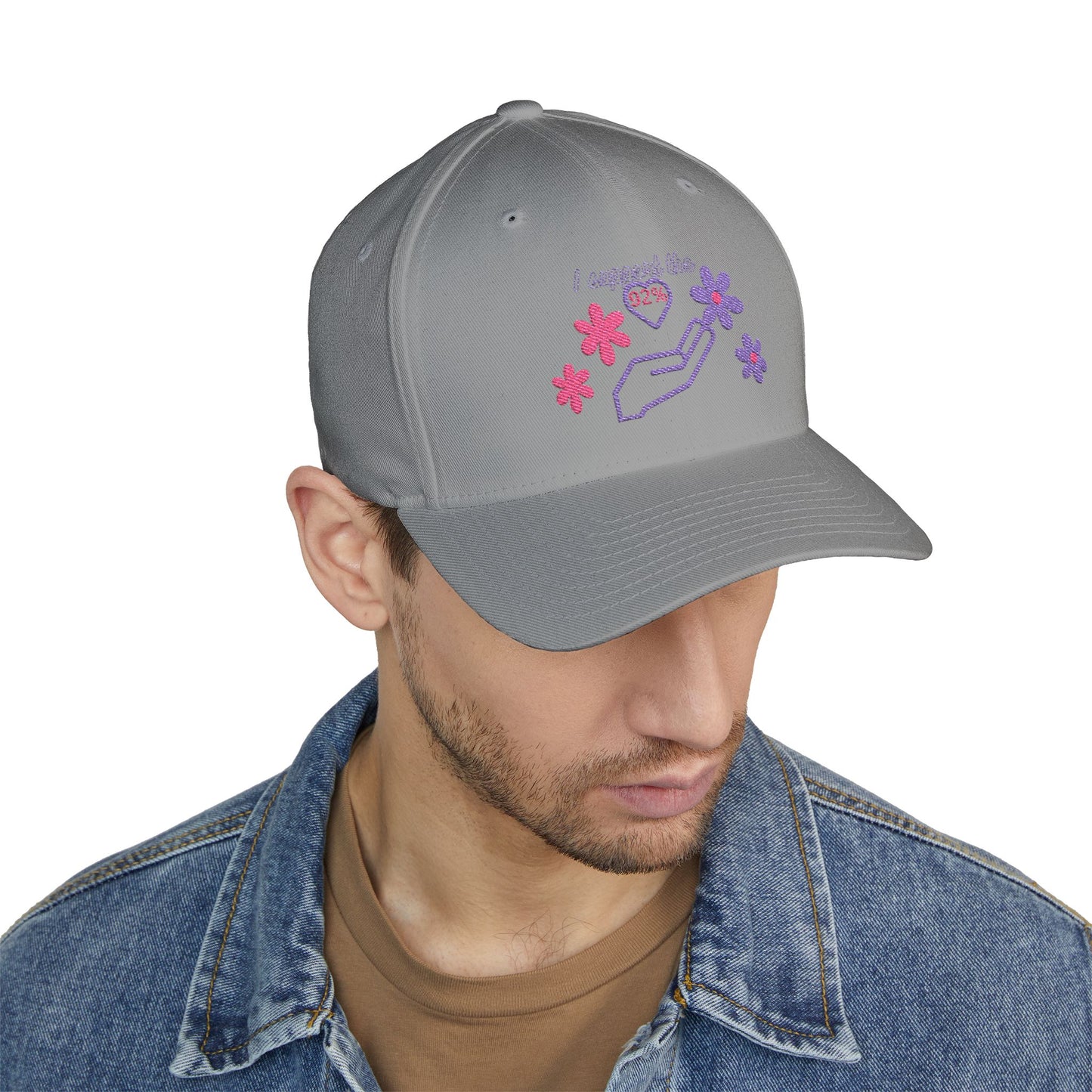 Embroidered Support Cap